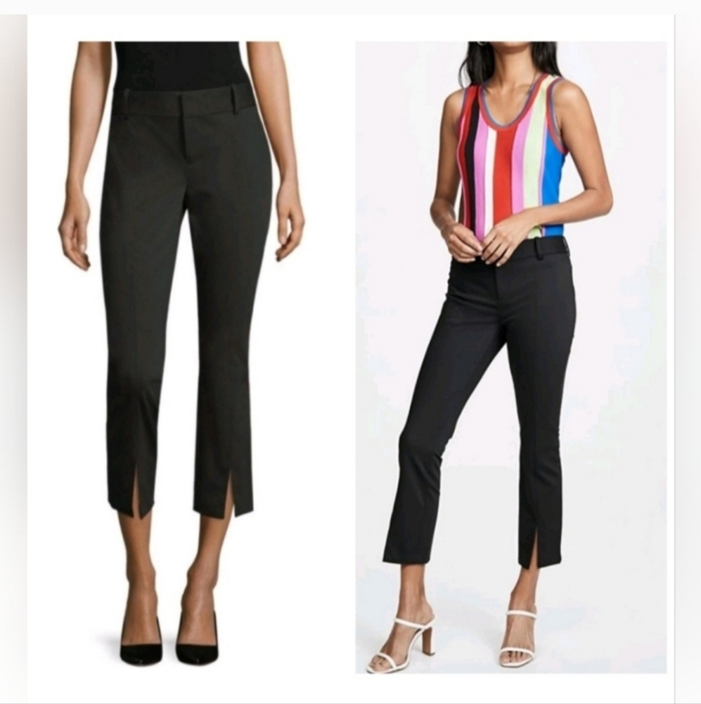 Alice + Olivia stacey front slit ankle pants Size 4
